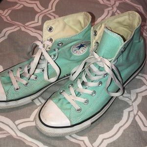Teal/Mint green All Star Converse